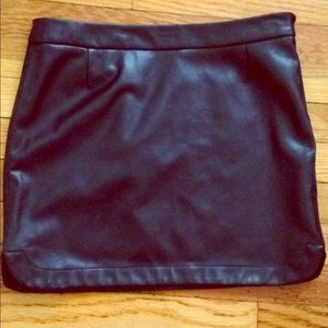 Black pleather skirt from Gap
